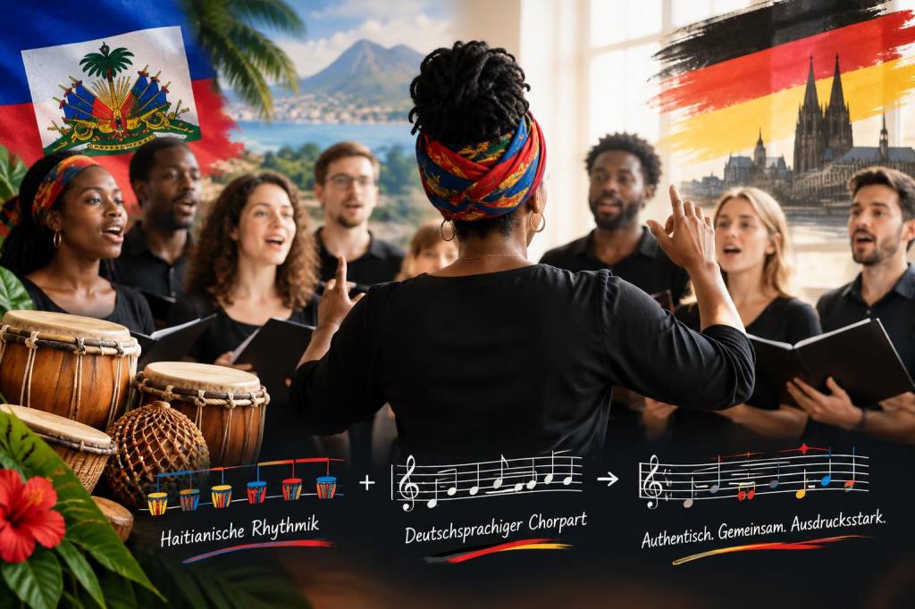 Wie integrierst du haitianische rhythmik authentisch in ein deutschsprachiges chorarrangement, ohne melodische nuancen zu verlieren