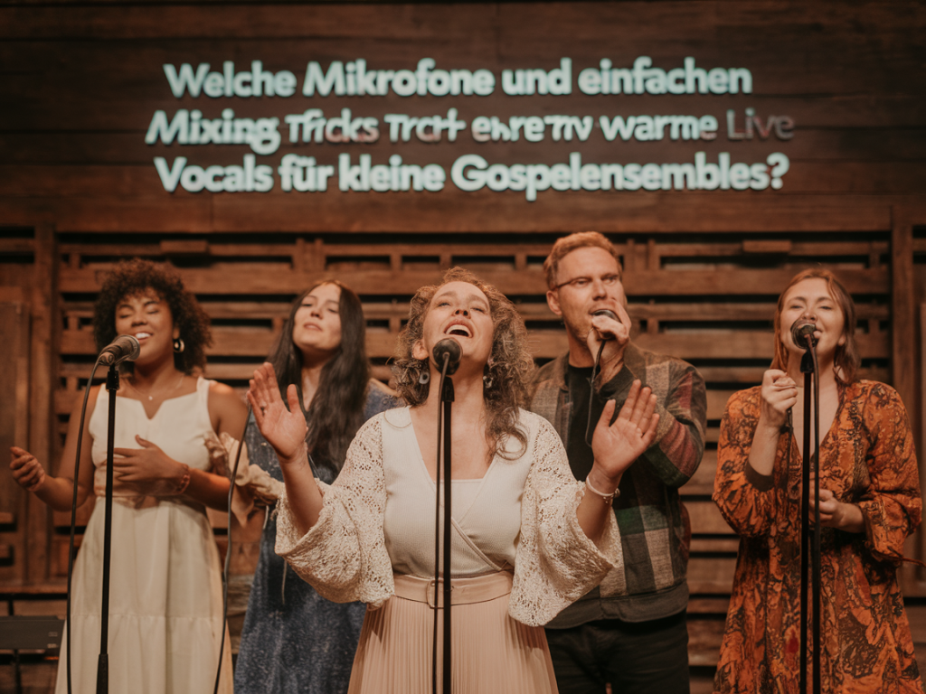 Welche mikrofone und einfachen mixing-tricks liefern warme live-vocals für kleine gospelensembles?